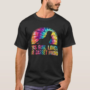 Camiseta Essa Menina Ama O Cachorro De Cachorro De Caça-Sec