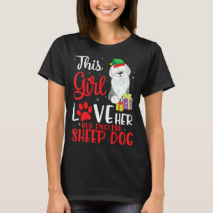 Camiseta Essa Menina Ama Seu Antigo Cachorro De Inglês Noel