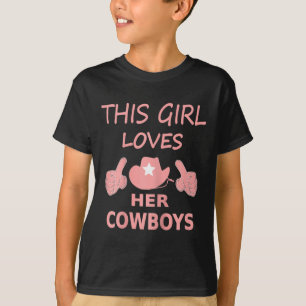 Camiseta Essa Menina Ama Seu Cowboy Cute Dallas