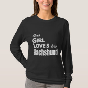 Camiseta Essa Menina Ama Seu Dachshund