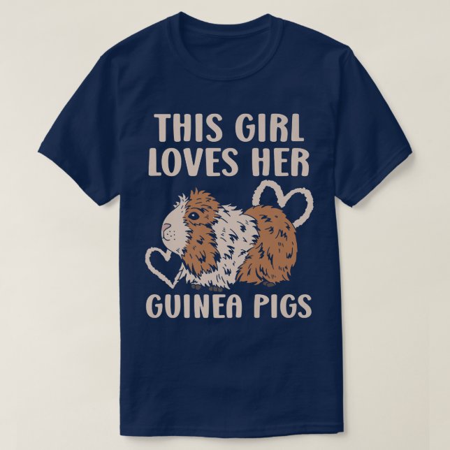 Camiseta Essa Menina Ama Sua Guiné Pigs Rodent Pet Cavy An (Frente do Design)