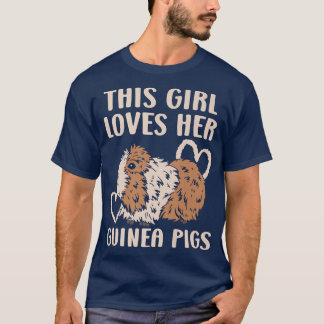 Camiseta Essa Menina Ama Sua Guiné Pigs Rodent Pet Cavy An