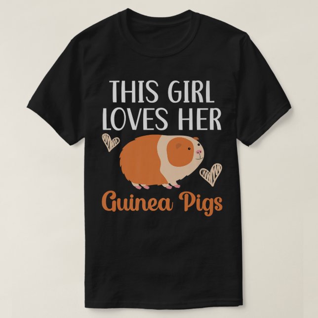 Camiseta Essa Menina Ama Sua Guiné Pigs Rodent Pet Cavy An (Frente do Design)
