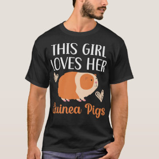 Camiseta Essa Menina Ama Sua Guiné Pigs Rodent Pet Cavy An