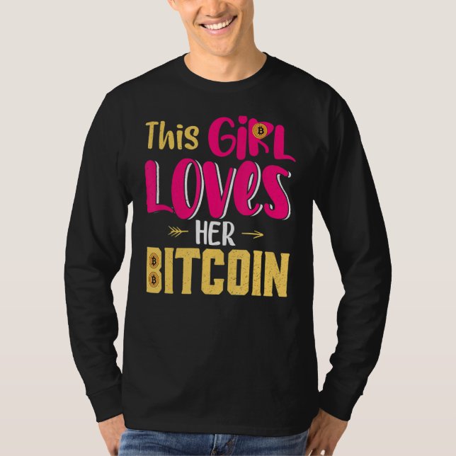Camiseta Essa Menina Ama Suas Garotas De Moeda Criptográfic (Frente)