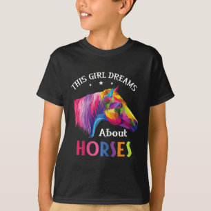 Camiseta Essa Menina Sonha Com Cavalos Cavalos Andando De C