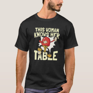 Camiseta Essa Mulher Sabe Que A Tênis Da Mesa Ping Pong