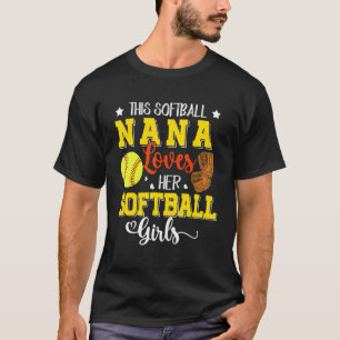 Camiseta Essa Nana De Softball Ama A Jogada De Subolinha De
