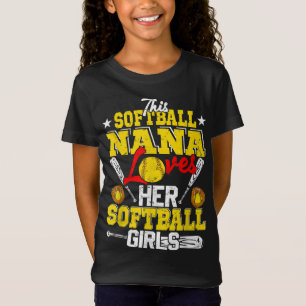 Camiseta Essa Nana De Softball Ama A Matchi De Subolinha