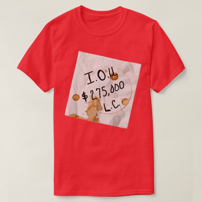 Camiseta Essas São IOUs (Frente do Design)