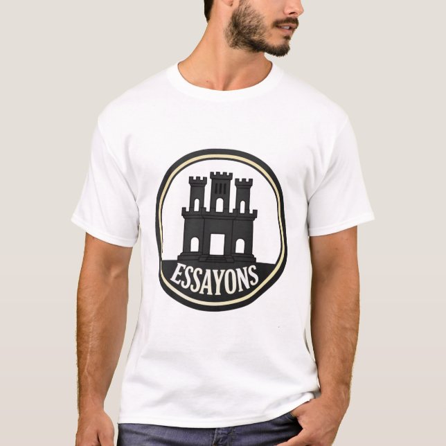Camiseta Essayons Engineer Castle Retro T‑Shirt  (Frente)