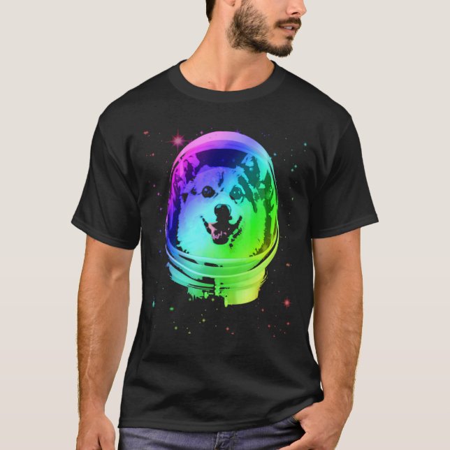 Camiseta Esse Corgi É Um Astronauta Com Capacete Espacial (Frente)