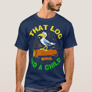 Camiseta Esse Diário Tinha Um Seagull Engraçado Para Crianç