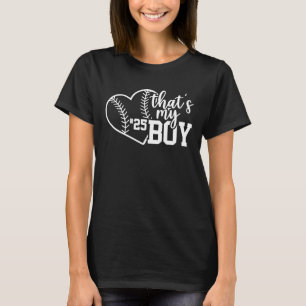 Camiseta Esse É Meu Garoto Costumado Baseball Mãe Softball