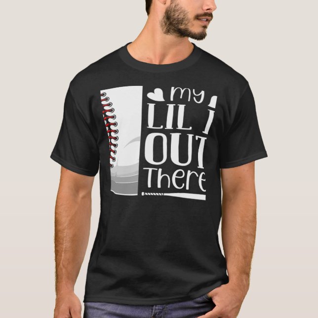 Camiseta Esse é meu irmãozinho lá fora, beisebol Lil Br (Frente)