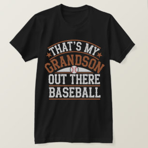 Camiseta Esse é meu neto lá fora de beisebol Vovó Dia das M