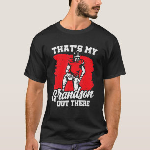 Camiseta Esse é meu neto lá fora, jogador de futebol americ