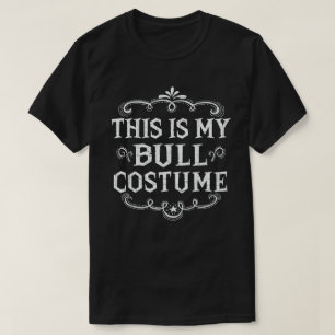Camiseta Esse É Meu Traje de Touro Engraçado Preguiçoso de