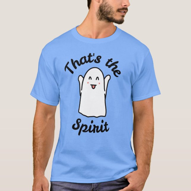 Camiseta Esse é o Espírito - Feliz Design Fantasma (Frente)