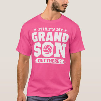 Camiseta Esse É O Meu Avô De Voleibol Lá Fora