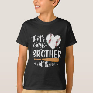 Camiseta Esse é o meu irmão lá fora Irmã 1 do Baseball