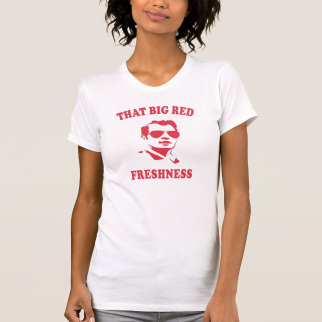 Camiseta Esse frescor vermelho grande (Frente)