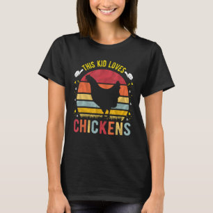 Camiseta Esse Garoto Ama Frangos Meninos e Meninas Gif de F