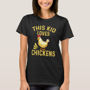 Camiseta Esse Garoto Ama Galinhas Aves do Menino Fazendeiro