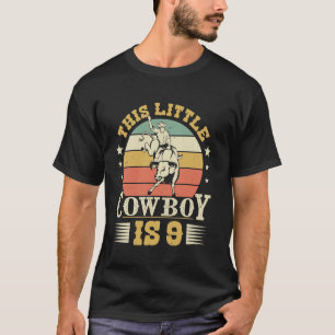 Camiseta Esse Pequeno Cowboy Tem 9 Rodeio Western Country 9