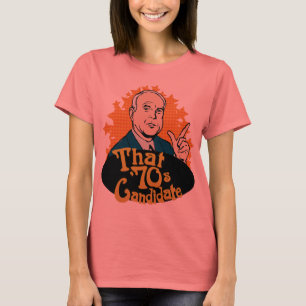 Camiseta Esse t-shirt do candidato dos anos 70