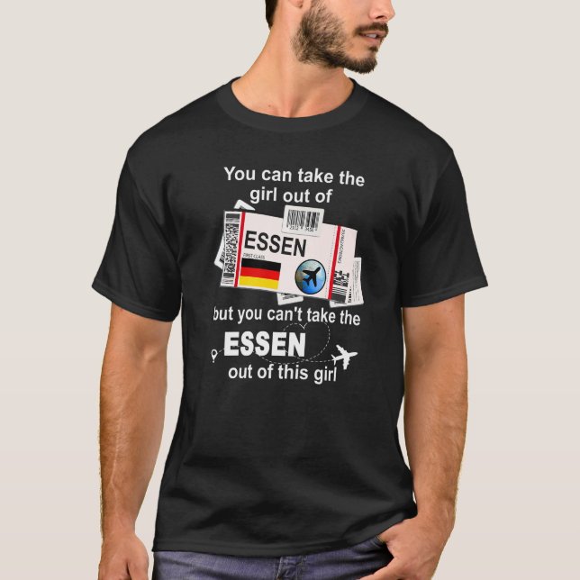 Camiseta Essen Boarding Pass  Essen Girl  Essen (Frente)