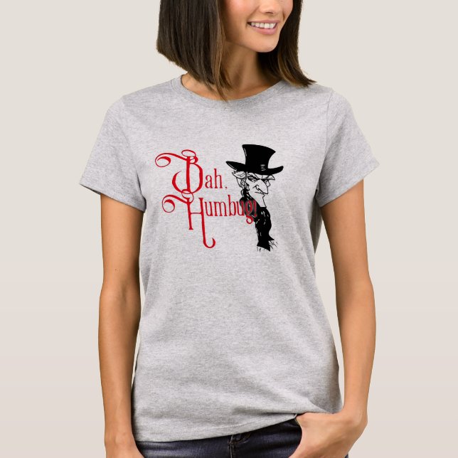 Camiseta essencial Bah Humbug Scrooge (Frente)