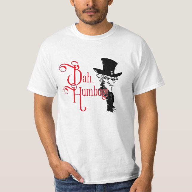 Camiseta essencial Bah Humbug Scrooge (Frente)