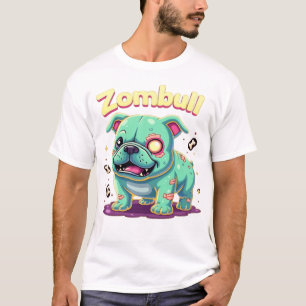 Camiseta essencial de cachorro-zumbi Bulldog Inglê