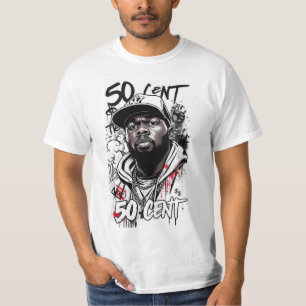 Camiseta Essencial Lendária do Rapper 50 Cent