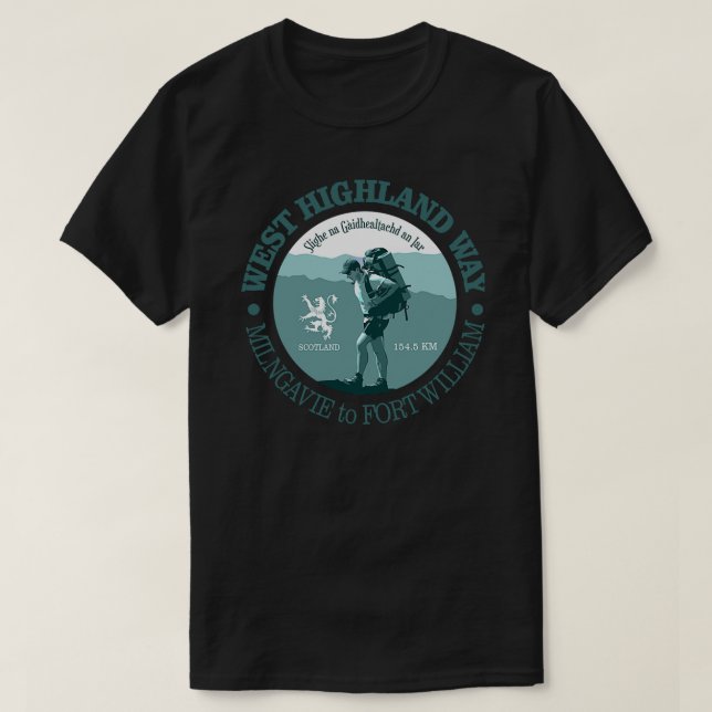 Camiseta Essencial West Highland Way (Frente do Design)