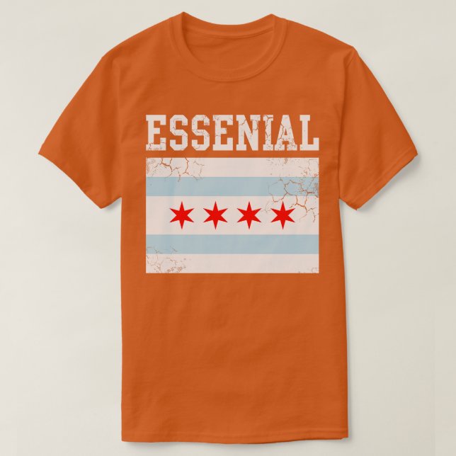 Camiseta Essential Chicago Worker (Frente do Design)