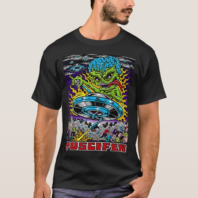 Camiseta Essential para Missão de Invasão Alieníge (Frente)