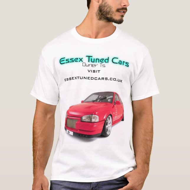 Camiseta Essex ajustou a edição dos carros P (Frente)