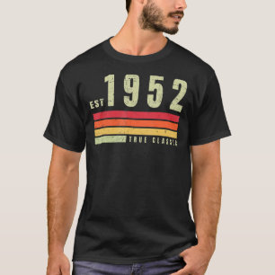 Camiseta EST 1952 True Classic Vintage Retro Aestético B