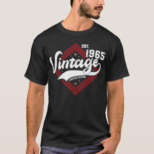 Camiseta Est 1965 Vintage 1965 58 Anos Aniversário