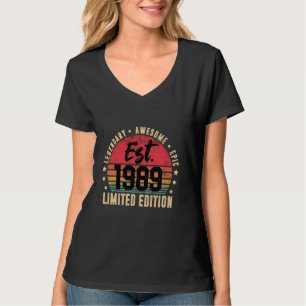 Camiseta Est 1989 Limited Edition 35 anos Vintage 35th