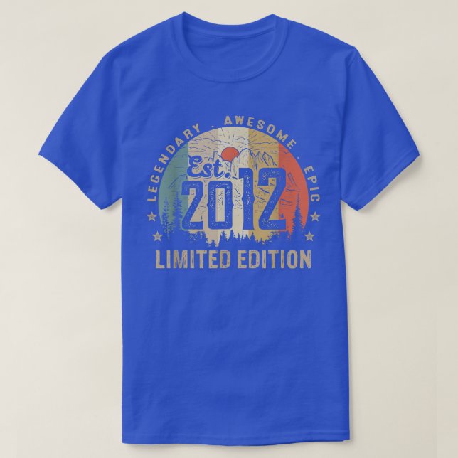 Camiseta Est 2012 Edição Limitada Presentes de 10º Aniversá (Frente do Design)