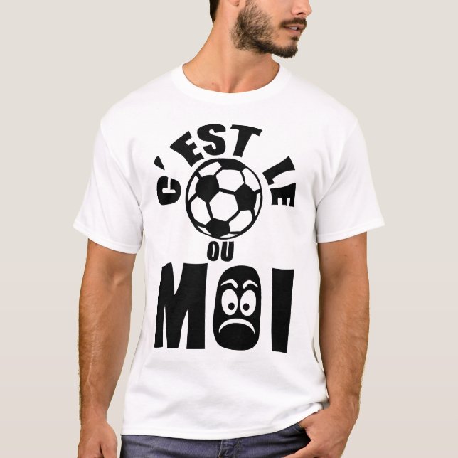 Camiseta est foot ou moi expression femme  football 1 (Frente)