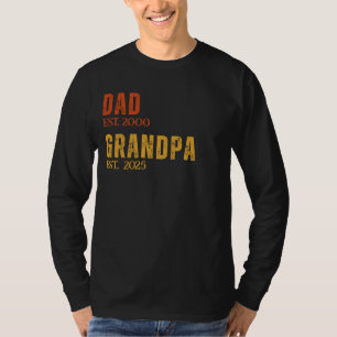 Camiseta Est Personalizado. Pai do ano Vovô - Retro Persona