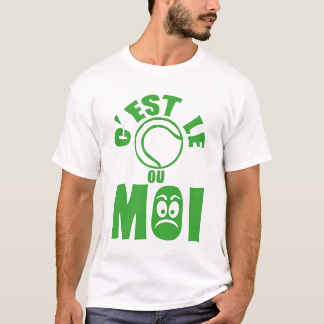 Camiseta est tennis ou moi expression femme 1 (Frente)
