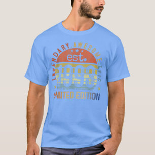 Camiseta Est Vintage, 29 anos, Gifts Vintage 1993 Limited