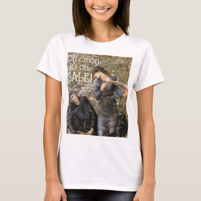 Camiseta Está à venda uma pintura engraçada de renascença (Frente)