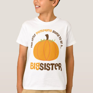 Camiseta Esta abóbora pequena está indo ser uma irmã mai