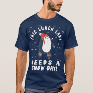 Camiseta Esta Almoçadora Precisa De Um Pengu De Patinação D